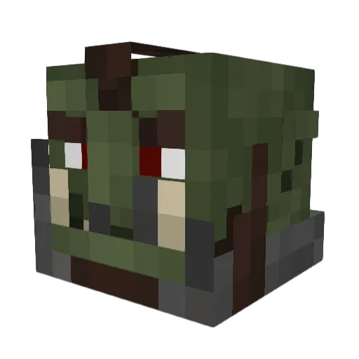 Lord_Flacko_ Minecraft avatar head, 3D render