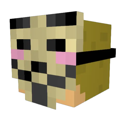 Lord_Goys Minecraft avatar head, 3D render