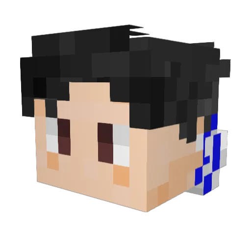Lord_Han Minecraft avatar head, 3D render