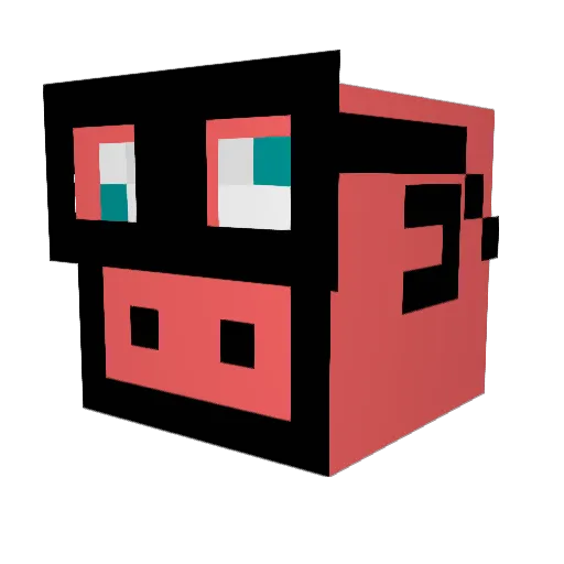 Lord_Henny Minecraft avatar head, 3D render