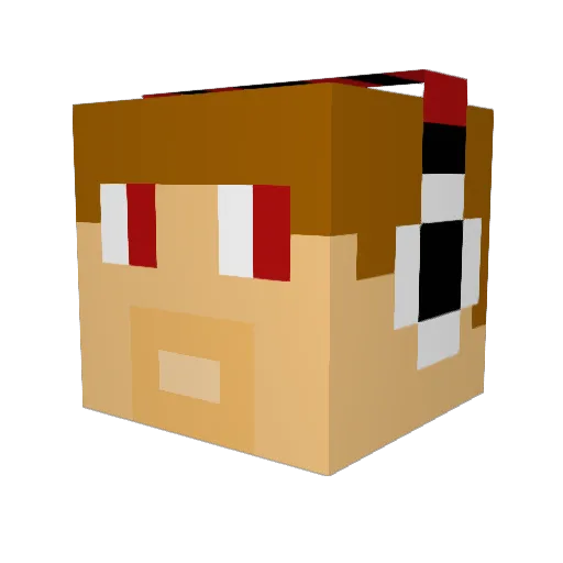 Lord_Hilarious Minecraft avatar head, 3D render