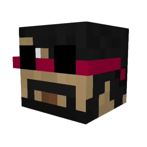 Lord_Humungus Minecraft avatar head, 3D render