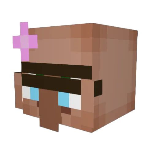 Lord_Jingles Minecraft avatar head, 3D render