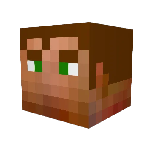 Lord_Kayndros Minecraft avatar head, 3D render