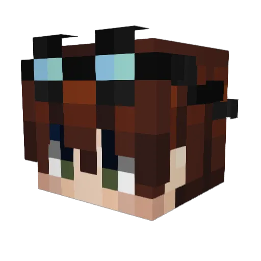 Lord_Knish Minecraft avatar head, 3D render