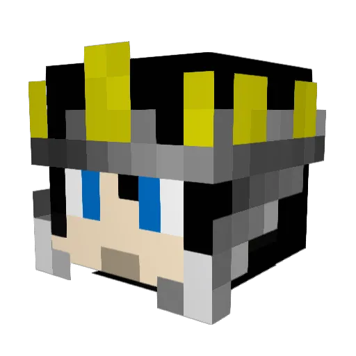 Lord_Konrad Minecraft avatar head, 3D render