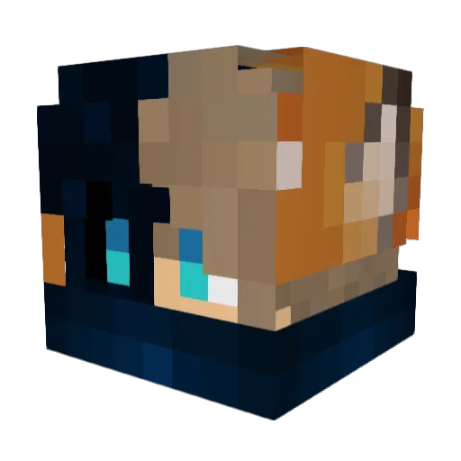 Lord_LoRu Minecraft avatar head, 3D render