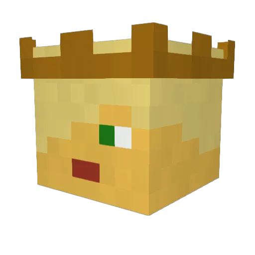 Lord_Lustig Minecraft avatar head, 3D render