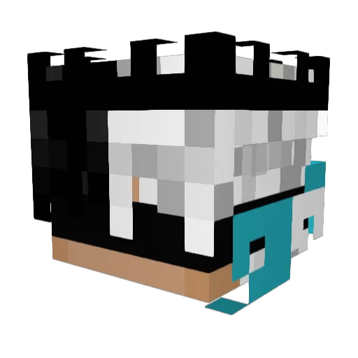 Lord_Mage Minecraft avatar head, 3D render