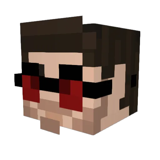 Lord_Mayk Minecraft avatar head, 3D render