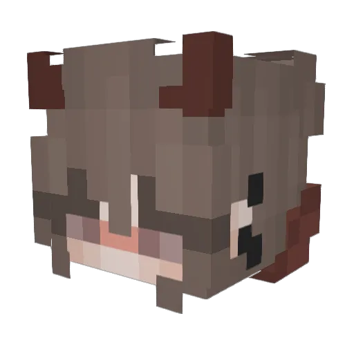 Lord_Meng Minecraft avatar head, 3D render