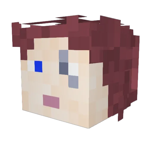 Lord_Night_ Minecraft avatar head, 3D render