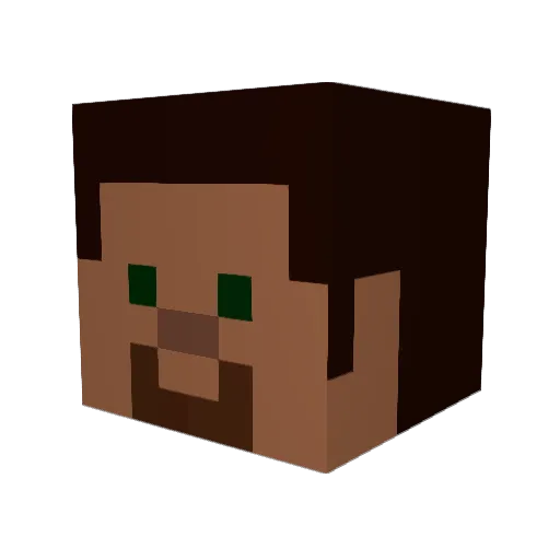 Lord_Nighthawk Minecraft avatar head, 3D render