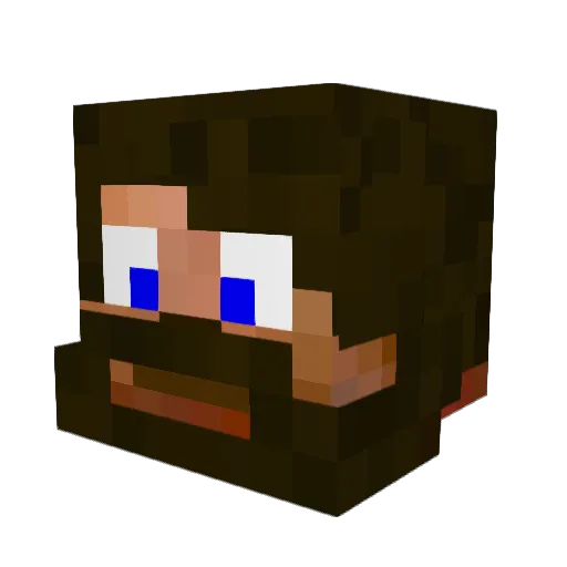 Lord_Of_Honesty Minecraft avatar head, 3D render