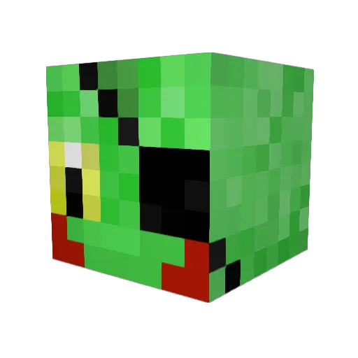 Lord_Pig_Iron Minecraft avatar head, 3D render