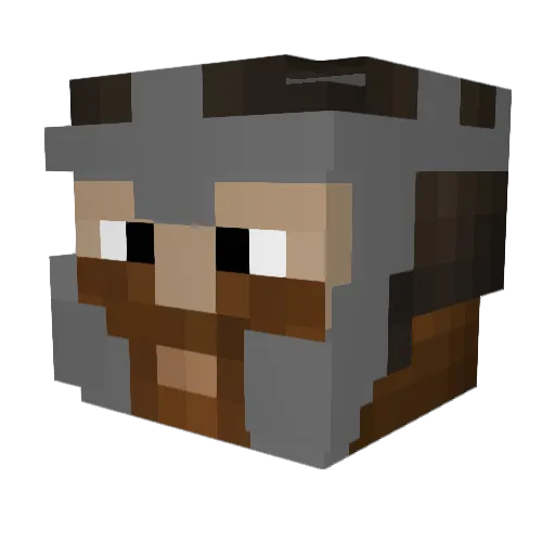 Lord_Piggy Minecraft avatar head, 3D render