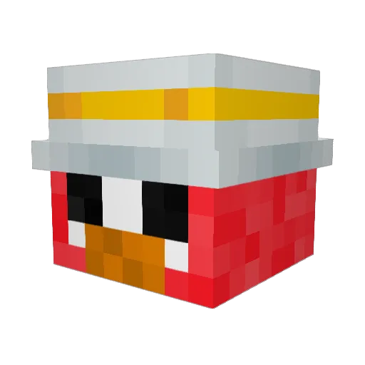 Lord_Pringity Minecraft avatar head, 3D render