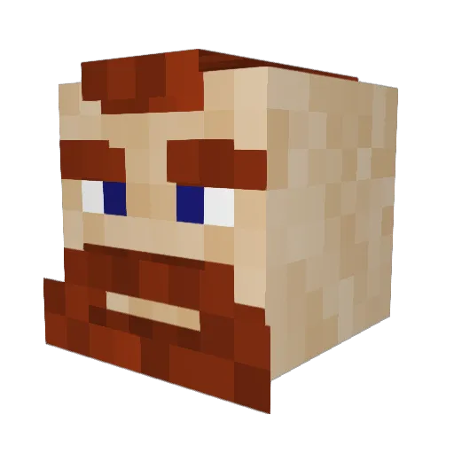 Lord_Pugol Minecraft avatar head, 3D render