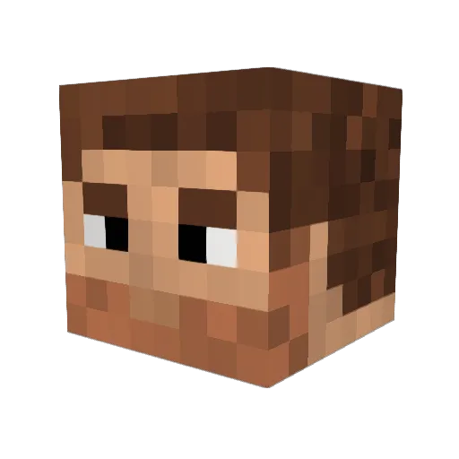 Lord_RW_ Minecraft avatar head, 3D render