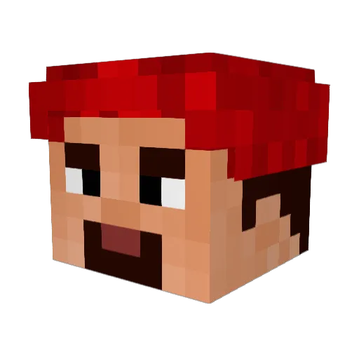 Lord_Stick10 Minecraft avatar head, 3D render