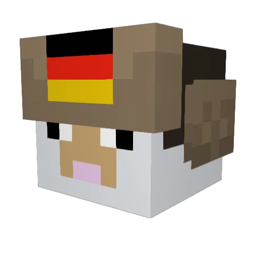 Lord_Stoffmann Minecraft avatar head, 3D render