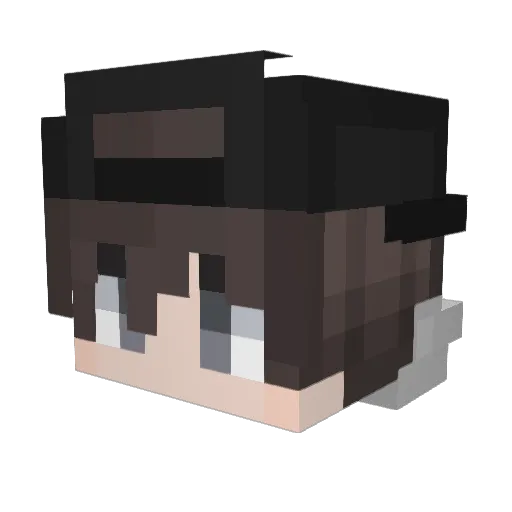 Lord_Terra_ Minecraft avatar head, 3D render