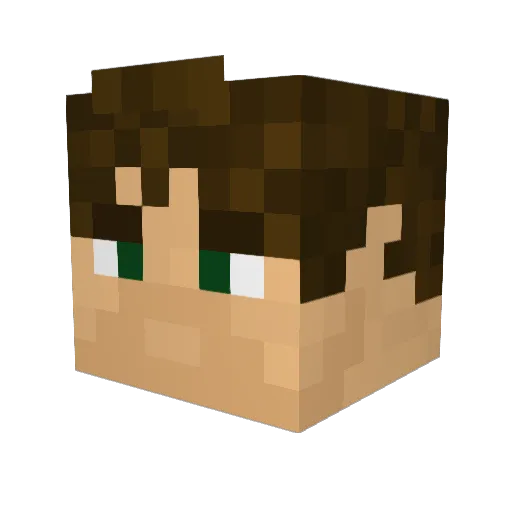 Lord_Tiberius Minecraft avatar head, 3D render