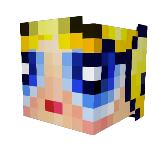 Lord_Tubbs Minecraft avatar head, 3D render