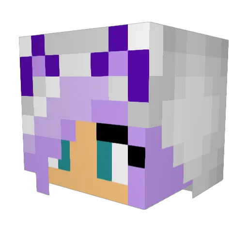 Lord_Wolfy2020 Minecraft avatar head, 3D render