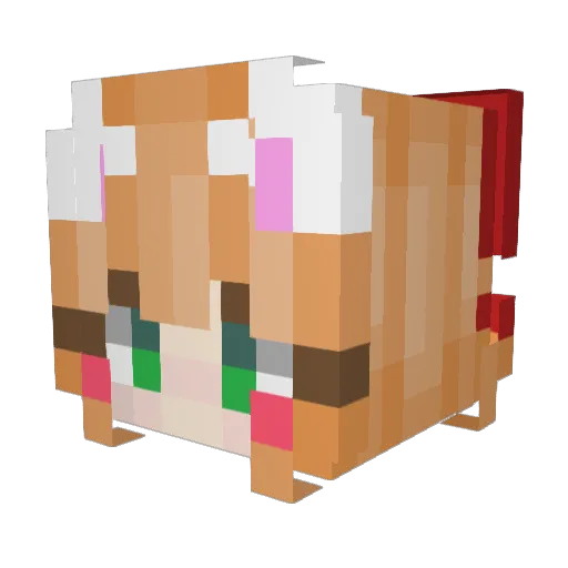 Lord_XIII Minecraft avatar head, 3D render