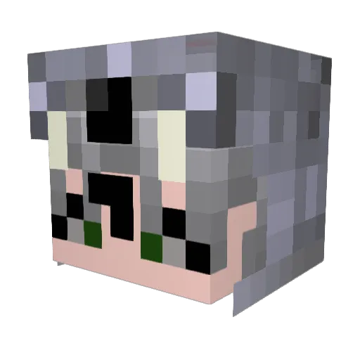 Lord_X_25K Minecraft avatar head, 3D render