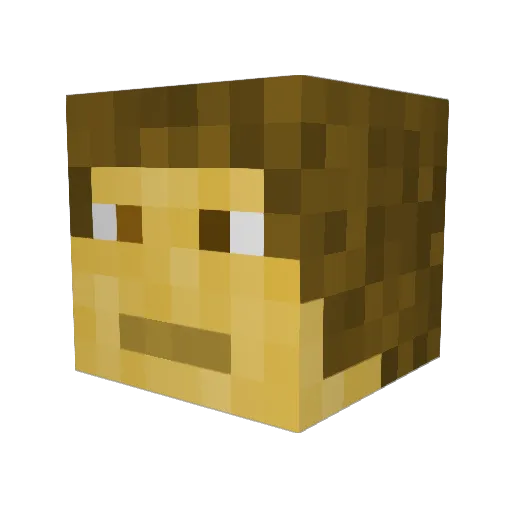 Lord_Zandor Minecraft avatar head, 3D render
