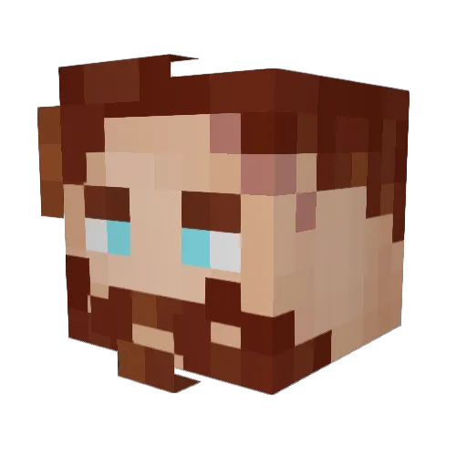 Lord_Zet Minecraft avatar head, 3D render