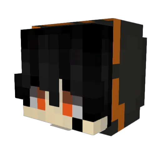 Lord_asking Minecraft avatar head, 3D render