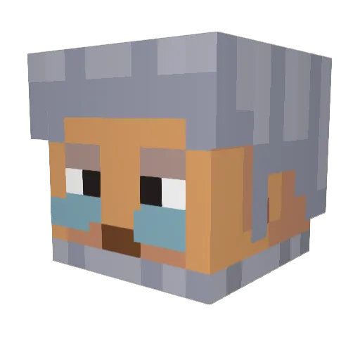 Lord_kill3r Minecraft avatar head, 3D render