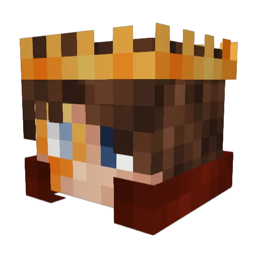 Lord_meemer Minecraft avatar head, 3D render