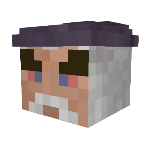 Lord_milk Minecraft avatar head, 3D render