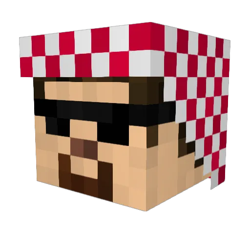 Lord_of_FIies Minecraft avatar head, 3D render