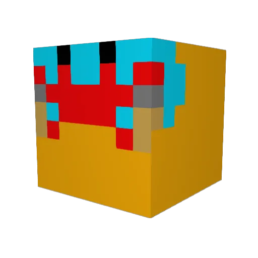 Lord_of_crabs1 Minecraft avatar head, 3D render