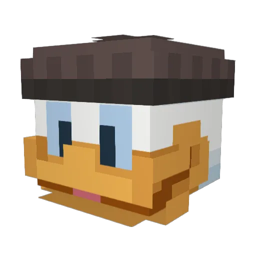 Lord_theJerry Minecraft avatar head, 3D render