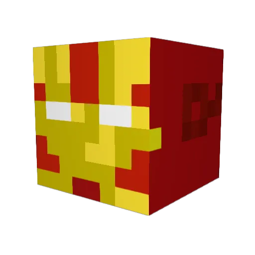 Lord_van_Hard Minecraft avatar head, 3D render