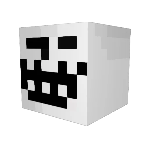 Lordbot13 Minecraft avatar head, 3D render