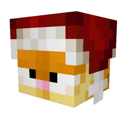 Lordbubble3 Minecraft avatar head, 3D render