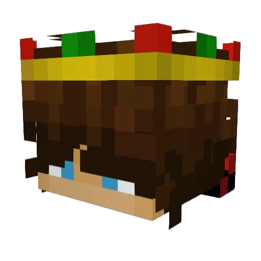 Lorddragon5000 Minecraft avatar head, 3D render