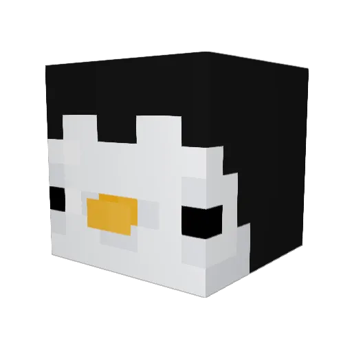 Lordehh Minecraft avatar head, 3D render
