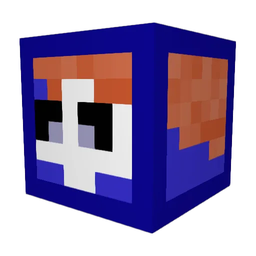 Lordhelmchen44 Minecraft avatar head, 3D render