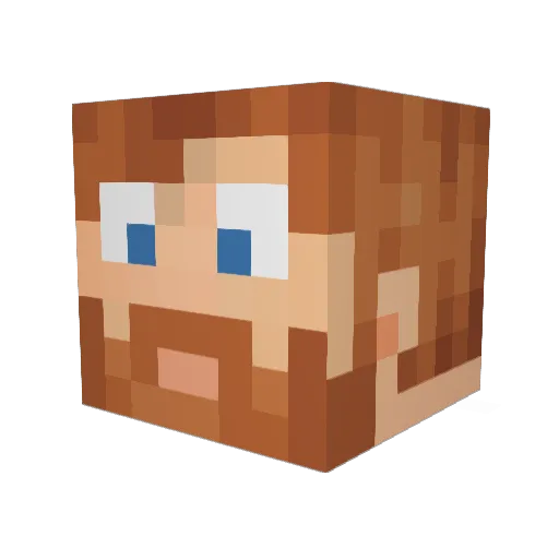 Lordis15 Minecraft avatar head, 3D render