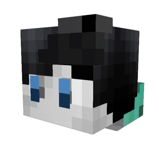 Lordjagged Minecraft avatar head, 3D render