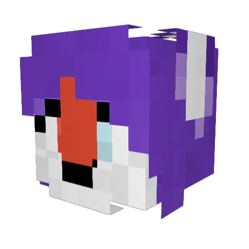 Lordmau5 Minecraft avatar head, 3D render