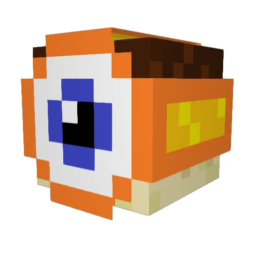 LordoftheGog Minecraft avatar head, 3D render